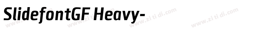 SlidefontGF Heavy字体转换